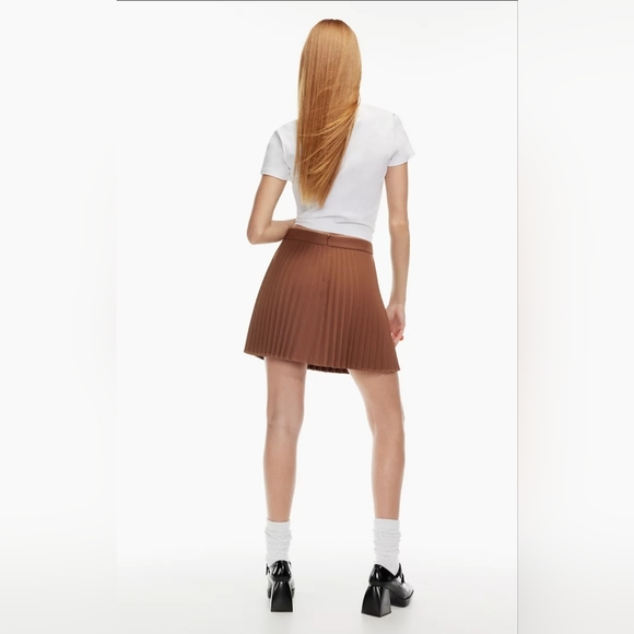 CLEAROUT ARITZIA [SUNDAY BEST] SIZE 2 TABBY SKIRT IN TANNIN MALAPROP 🌱 - Picture 5 of 5